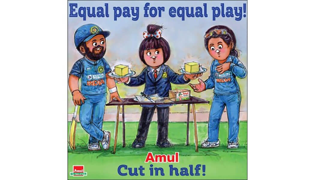 BCCI’s Lesson for Corporates: As Amul Topical says, ‘Equal Pay for Equal Play’